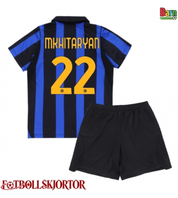 Inter Milan Henrikh Mkhitaryan #22 Hemmakläder Barn 2026-27 Kortärmad (+ Korta byxor)